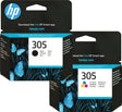 HP 305 Black and Colour Ink Cartridge Bundle Pack