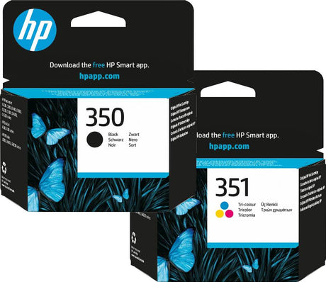 HP 350 Black and 351 Colour Ink Cartridge Bundle Pack
