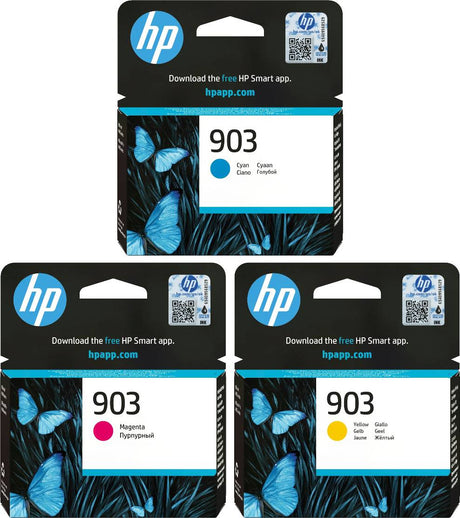 HP 903 Cyan Magenta Yellow Ink Cartridge Bundle Pack
