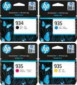 HP 934 Black and 935 Cyan Magenta Yellow Ink Cartridge Bundle Pack