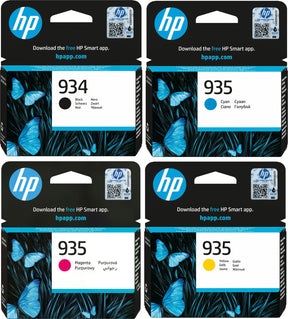 HP 934 Black and 935 Cyan Magenta Yellow Ink Cartridge Bundle Pack