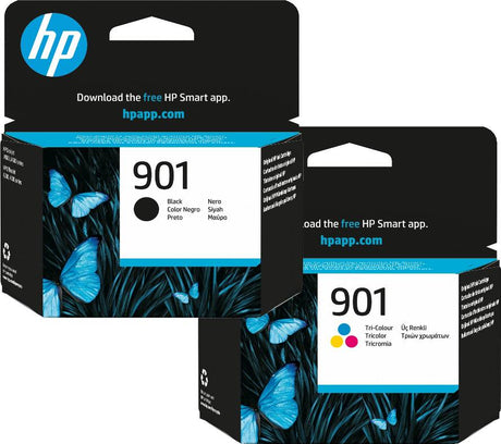 HP 901 Black and Colour Ink Cartridge Bundle Pack