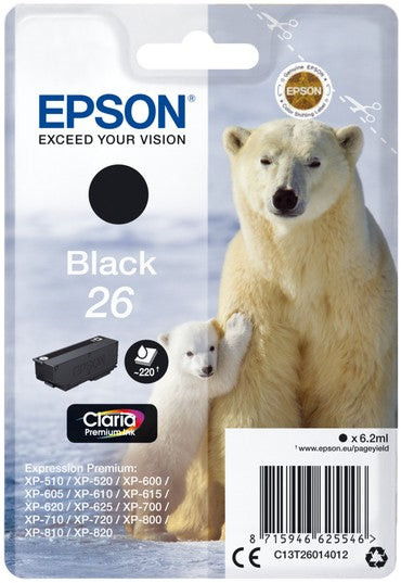 Epson 26 Polar Bear Black Ink Cartridge
