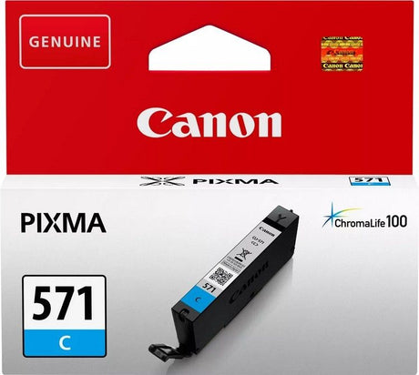 Canon CLI-571 Cyan Ink Cartridge - 0386C001