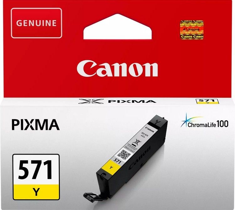 Canon CLI-571 Yellow Ink Cartridge - 0388C001