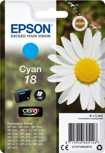Epson 18 Daisy Cyan Ink Cartridge