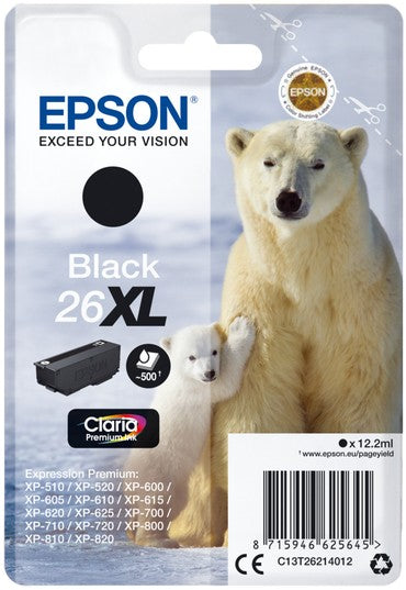 Epson 26XL Polar Bear Black Ink Cartridge