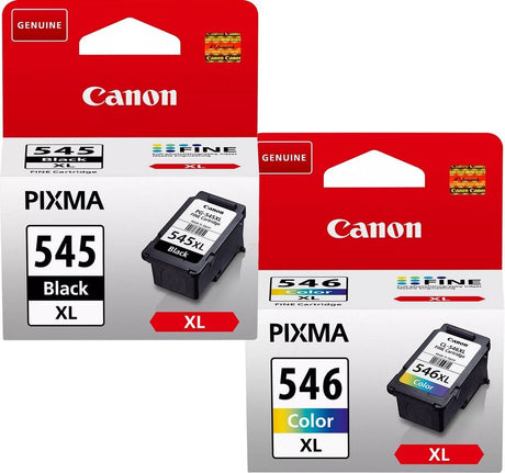 Canon PG-545XL Black and CL-546XL Colour Ink Cartridge Bundle Pack
