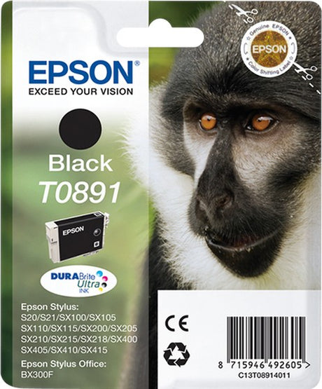 Epson T0891 Monkey Black Ink Cartridge
