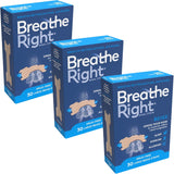 Breathe Right Snoring Congestion Relief Nasal Strips Large Original 30 Strips - 3 Packs