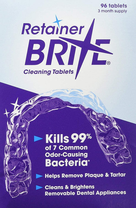 Retainer Brite Cleaning 96 Tablets - 2 Packs