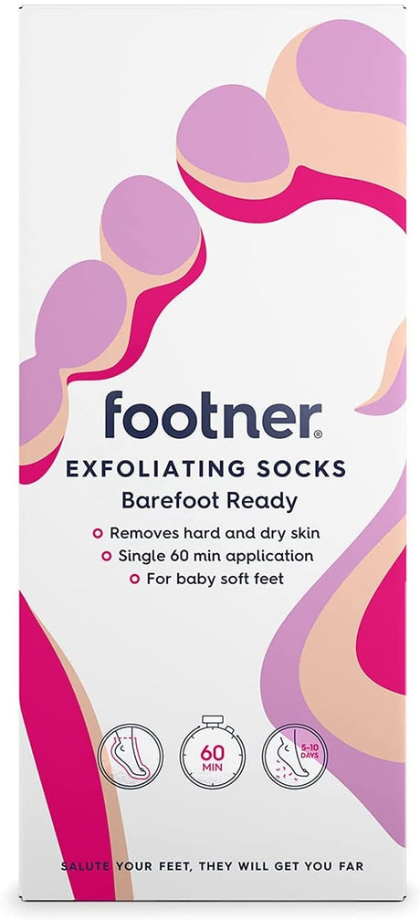 Footner Exfoliating Socks 1 pair (2 Pack)