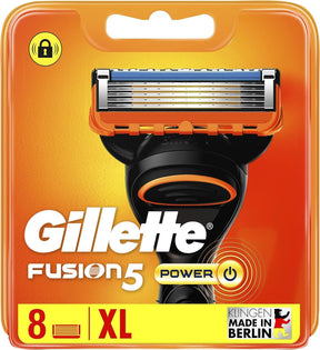 Gillette Fusion5 Power Razor Blades - 8 Piece Bundle (2 Packs of 4)