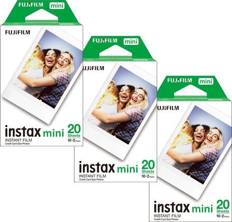 Fujifilm Instax Mini Film 20 Shot Pack x 3 Bundle