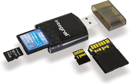 Integral INCRUSB3.0SDMSDU2 UHS-II SD and Micro SD Card Reader USB 3.0 Memory Card Adapter