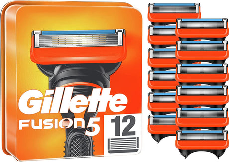 Gillette Fusion5 Razor Blades - 12 Piece Bundle (8 Pack + 4 Pack)