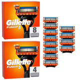 Gillette Fusion5 Razor Blades - 12 Piece Bundle (8 Pack + 4 Pack)