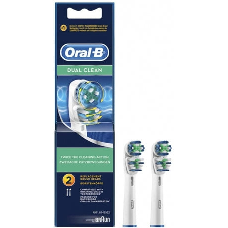 Oral-B Dual Clean Electric Toothbrush Heads - 2 Pack