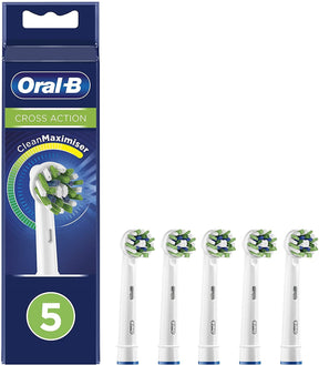 Oral-B CrossAction Electric Toothbrush Heads with CleanMaximiser - 5 Pack