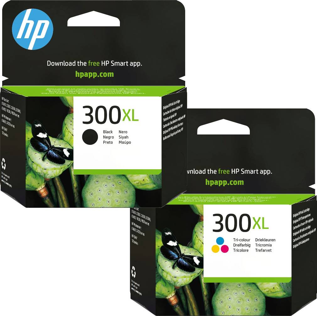 HP 300XL Black and Colour Ink Cartridge Bundle Pack