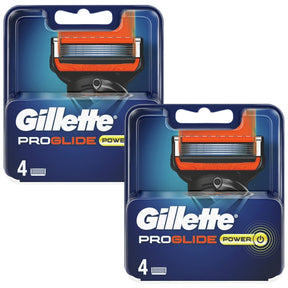 Gillette ProGlide Power Razor Blades - 8 Piece Bundle (2 Packs of 4)