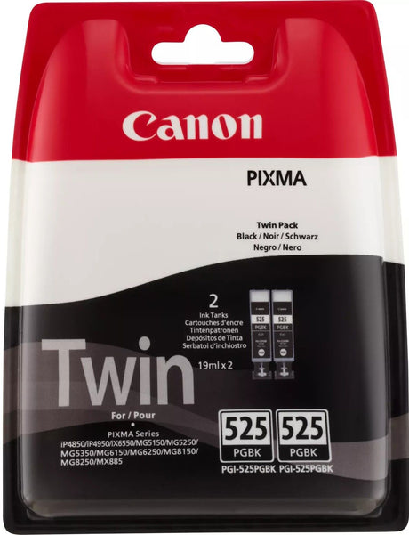Canon PGI-525 Black Ink Cartridge Twin Combo Pack - 4529B010
