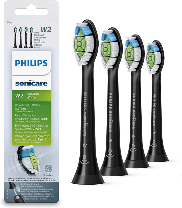 Philips sonicare Diamondclean Head 4 Pezzi Con RFID Black - HX6064/11