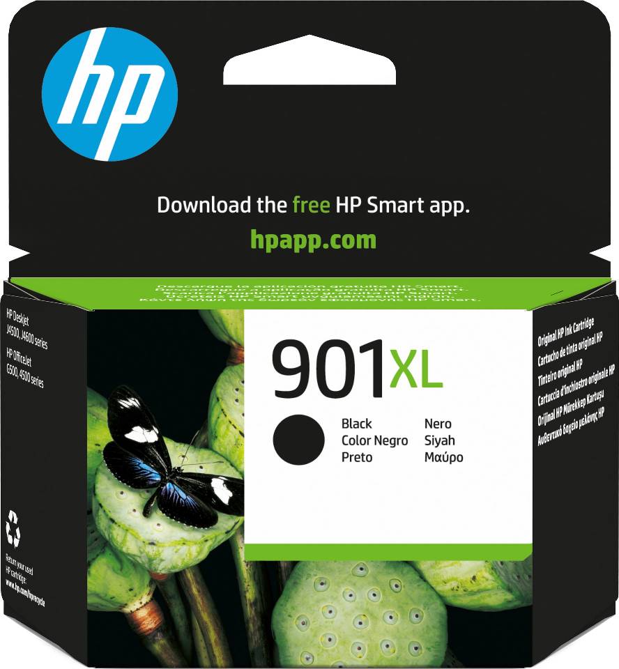 HP 901XL High Yield Black Ink Cartridge - CC654AE
