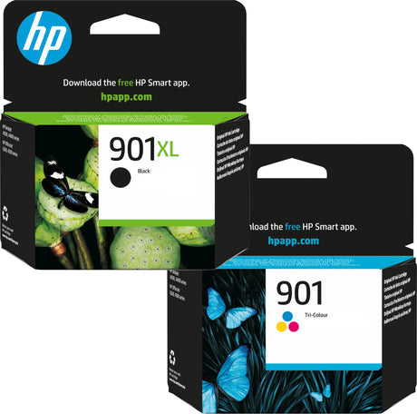 HP 901XL Black and 901 Colour Ink Cartridge Bundle Pack