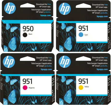 HP 950 Black and 951 Cyan Magenta Yellow Ink Cartridge Bundle Pack