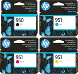 HP 950 Black and 951 Cyan Magenta Yellow Ink Cartridge Bundle Pack