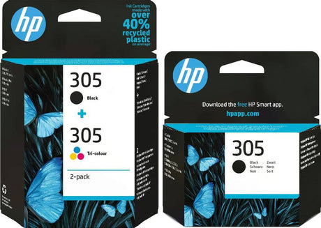 HP 305 Black and 305 Combo Ink Cartridge Bundle Pack