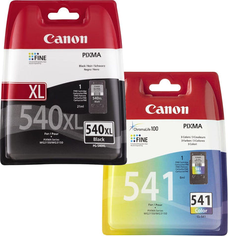 Canon PG-540XL Black and CL-541 Colour Ink Cartridge Bundle Pack