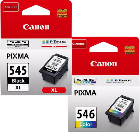 Canon PG-545XL Black and CL-546 Colour Ink Cartridge Bundle Pack