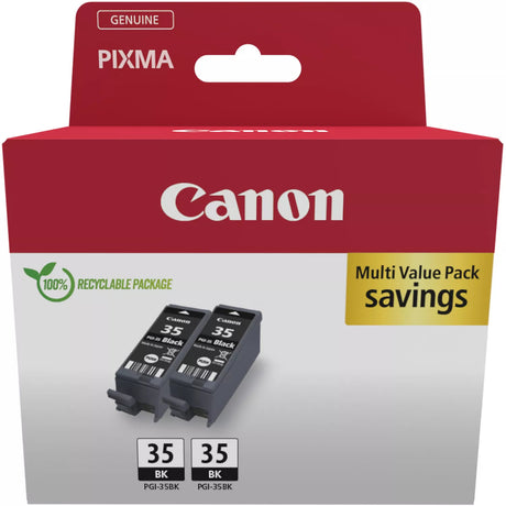 Canon PGI-35 Black Ink Cartridge Twin Combo Pack - 1509B029
