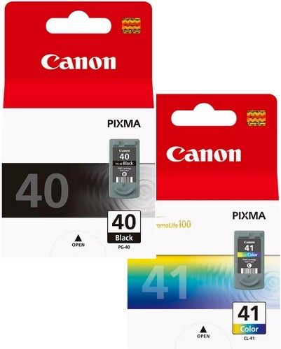 Canon PG-40 Black and CL-41 Colour Ink Cartridge Bundle Pack