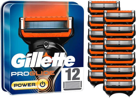 Gillette ProGlide Power Razor Blades - 12 Piece Bundle (3 Packs of 4)