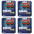 Gillette ProGlide Power Razor Blades - 16 Piece Bundle (4 Packs of 4)