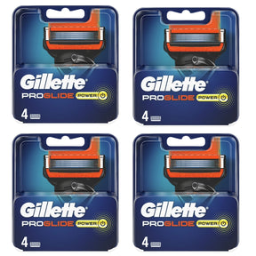 Gillette ProGlide Power Razor Blades - 16 Piece Bundle (4 Packs of 4)