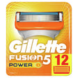 Gillette Fusion5 Power Razor Blades - 12 Piece Bundle (8 Pack and 4 Pack)