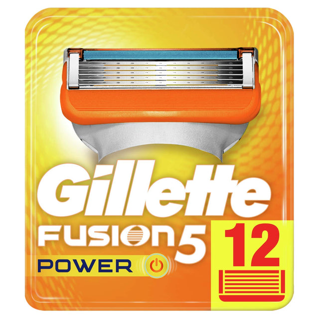 Gillette Fusion5 Power Razor Blades - 12 Piece Bundle (8 Pack and 4 Pack)