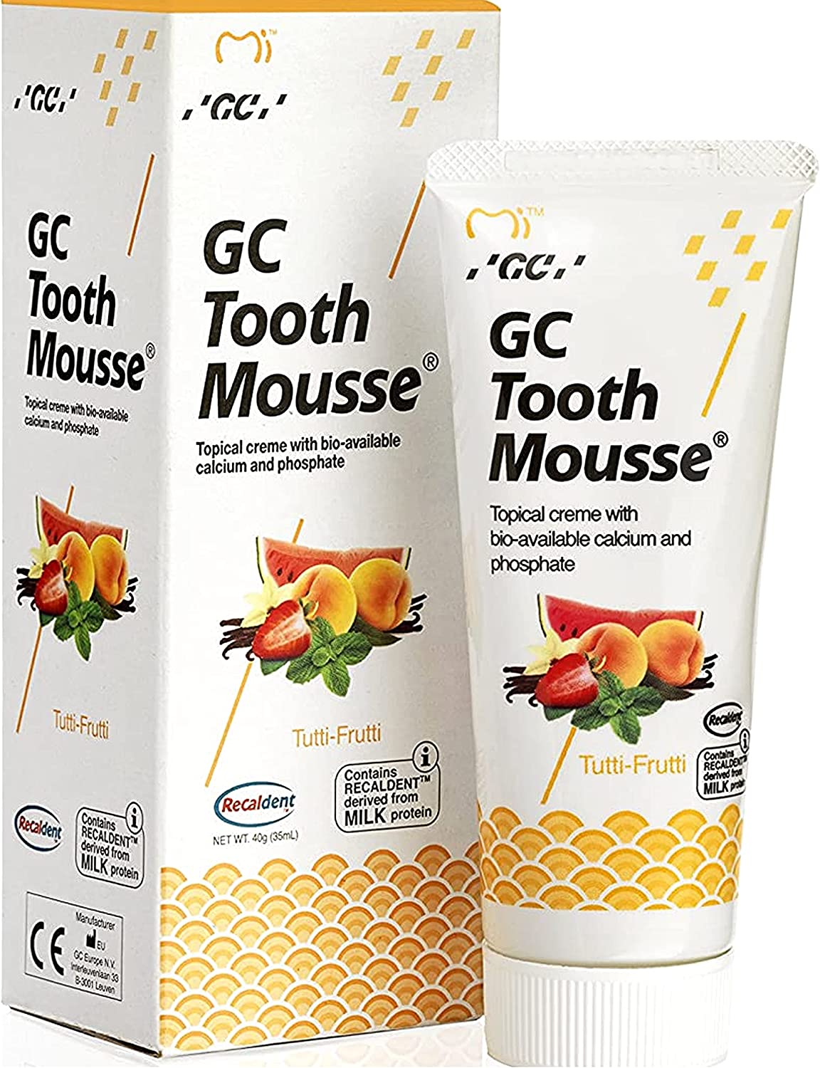 GC Tooth Mousse Tutti Frutti 35ml 3 Pack