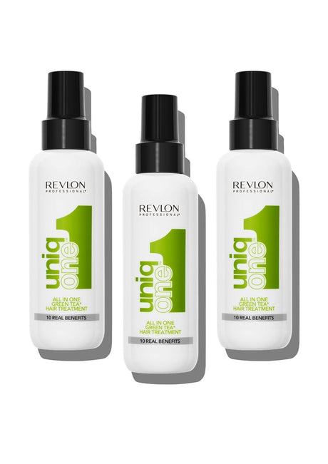 Uniq One All in One Hair Treatment 150ml - Green Tea - 3 Pack Bundle