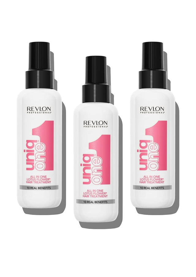 Uniq One All in One Hair Treatment 150ml - Lotus Flower - 3 Pack Bundle