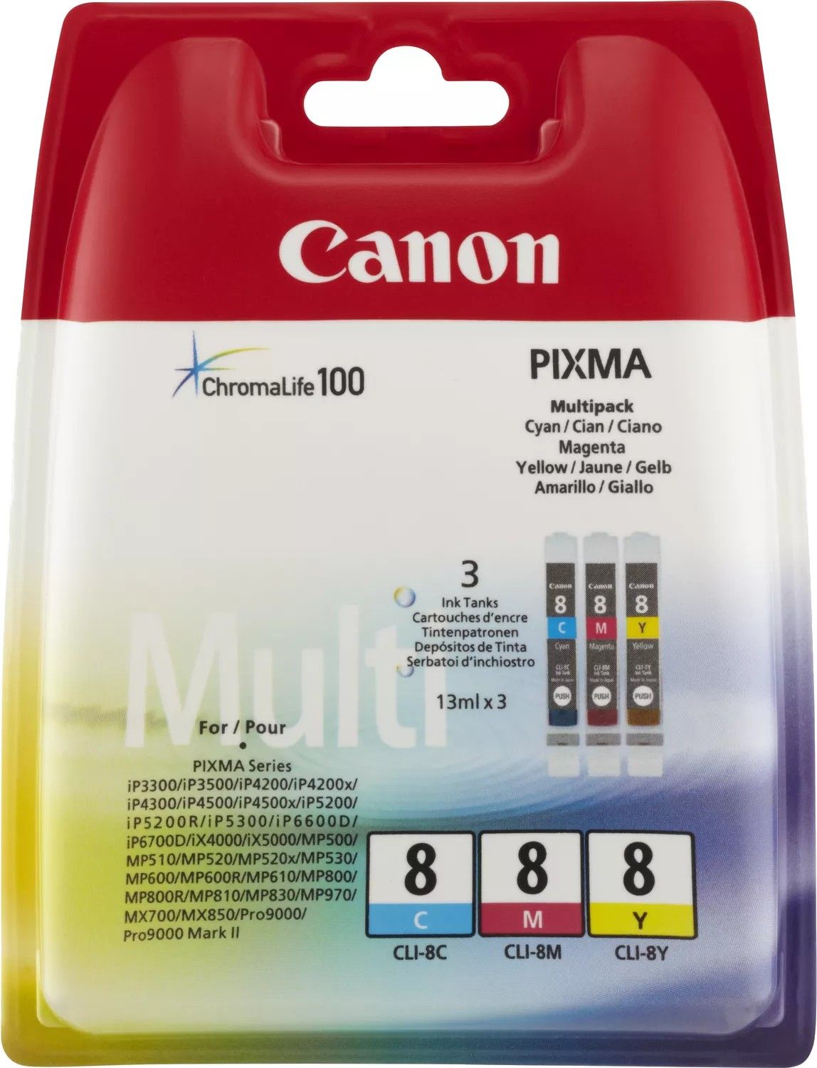 CLI 8 Cyan Magenta Ink Cartridge Combo Pack 0621B029