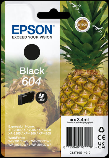 Epson 604 Pineapple Black Ink Cartridge