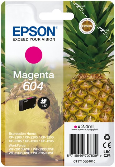 Epson 604 Pineapple Magenta Ink Cartridge