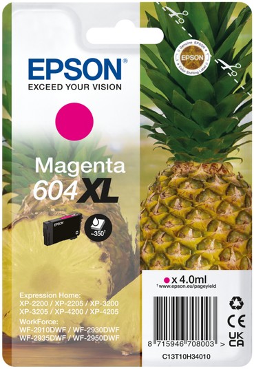 Epson 604XL Pineapple Magenta Ink Cartridge