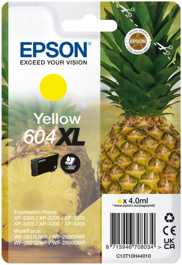 Epson 604XL Pineapple Yellow Ink Cartridge