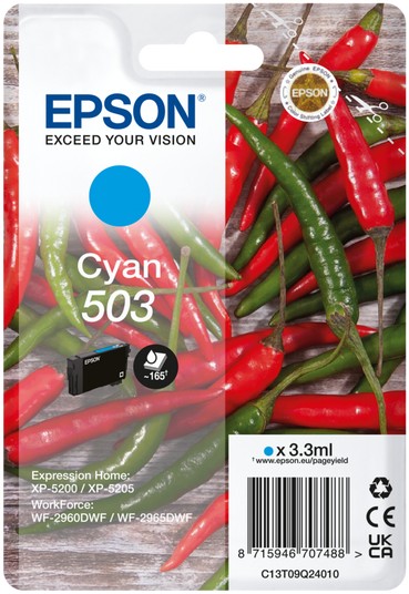 Epson 503 Chillies Cyan Ink Cartridge